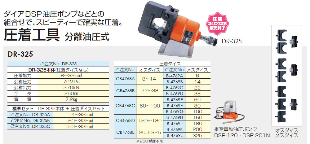 製品一覧 油圧工具 圧着工具 - 株式会社ダイア