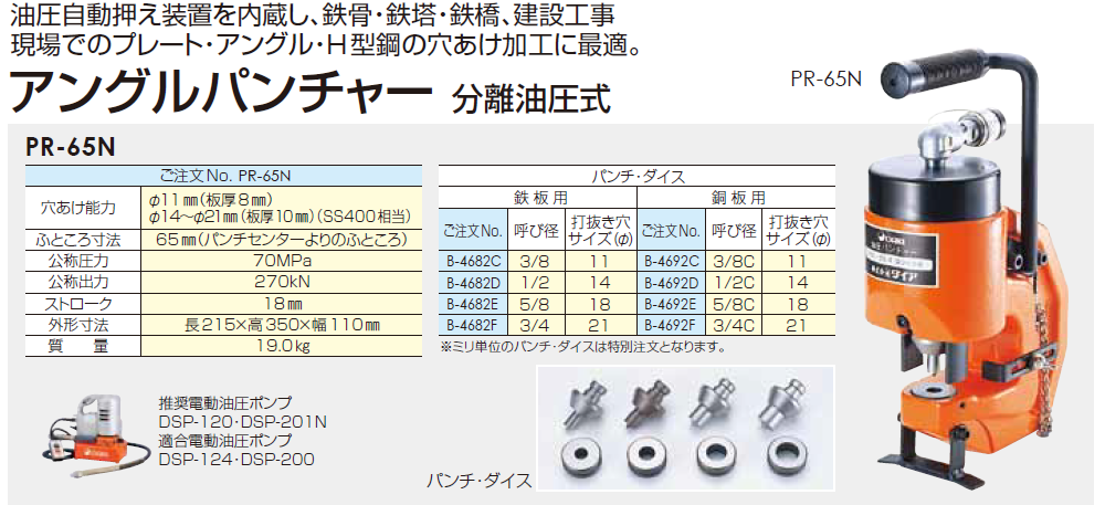 新品 油圧式パンチャー 15t 油圧パンチ ノックパンチ ホルソー 鉄板 穴あけ工具 10トン ダイス付属