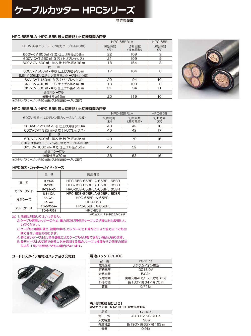 製品一覧 油圧工具 ケーブルカッター - 株式会社ダイア